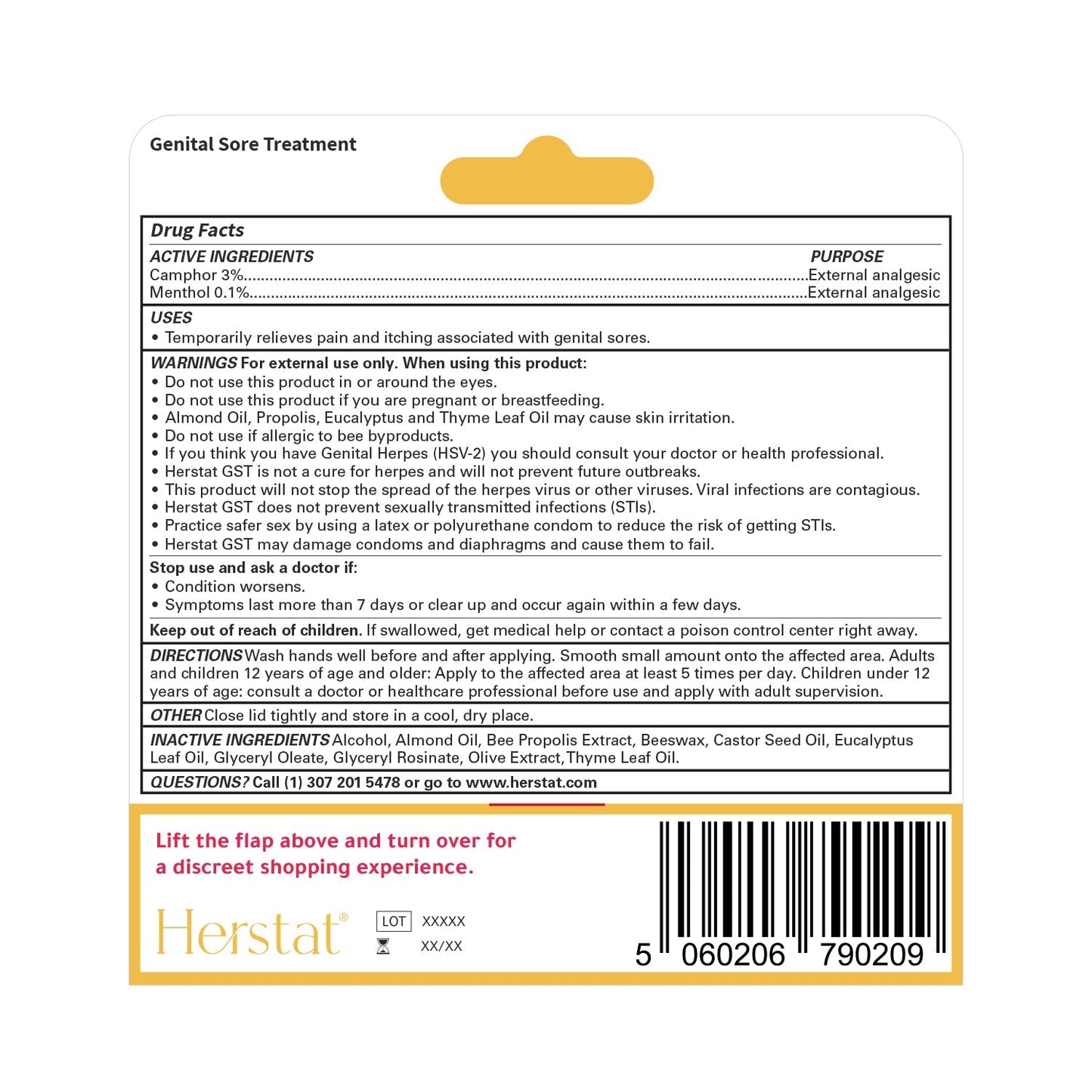 Herstat Genital Sore Treatment