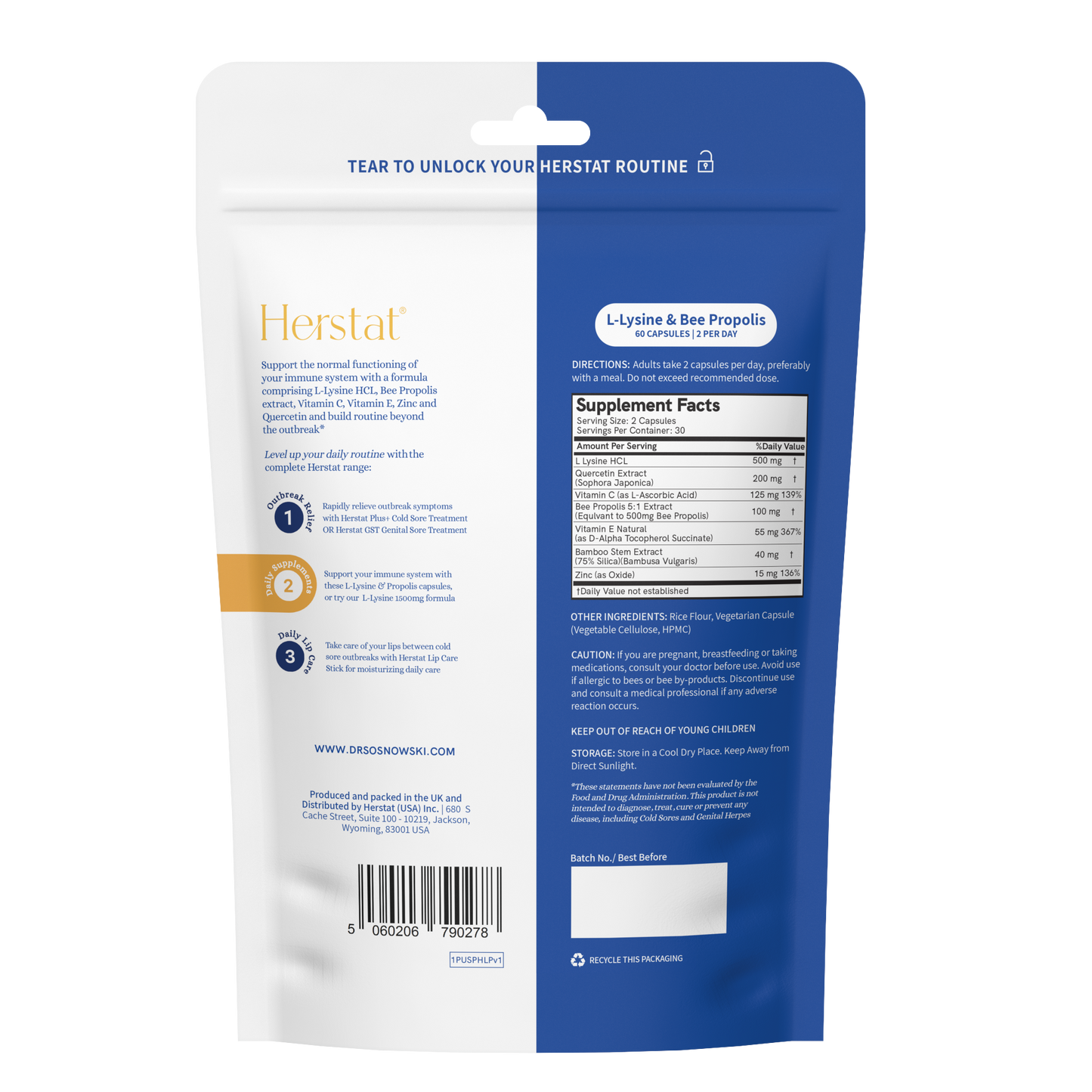 Herstat L-Lysine & Propolis